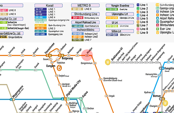 Muakjae station map
