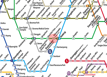 Nakseongdae station map