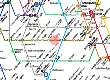 Namseong station map