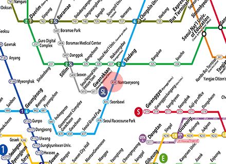 Namtaeryeong station map
