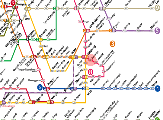 Namwirye station map