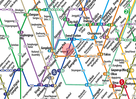 Namyeong station map