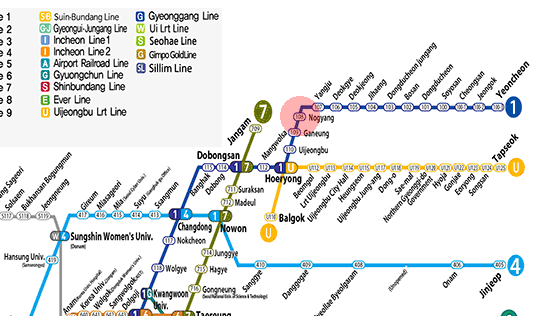Nogyang station map