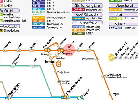 Nokbeon station map