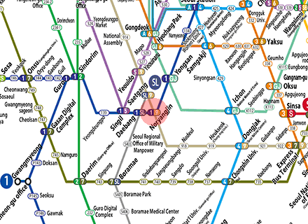 Noryangjin station map