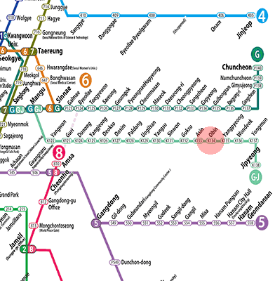 Obin station map