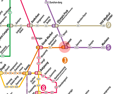 Ogeum station map