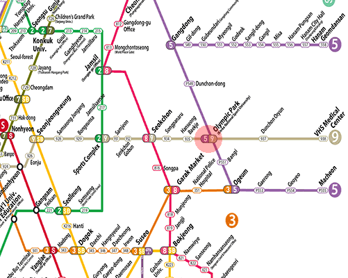 Olympic Park station map