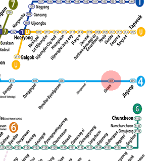 Onam station map