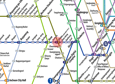 Onsu (Sungkonghoe Univ.) station map
