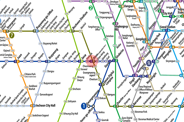 Onsu station map