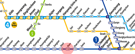 Osan station map