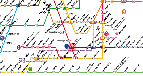 Pangyo station map
