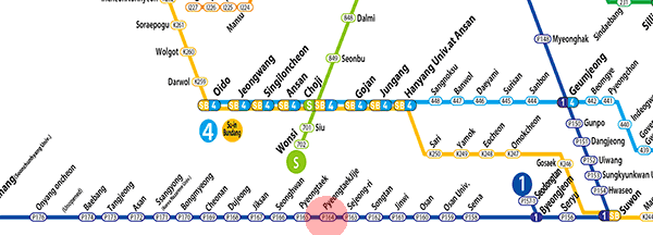 PyeongtaekJije station map