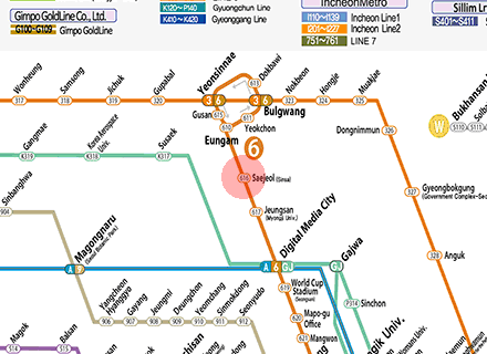 Saejeol station map