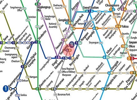 Saetgang station map