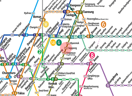 Sagajeong station map