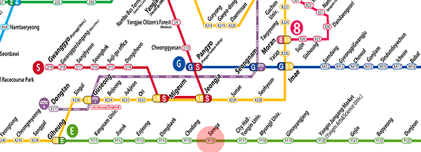 Samga station map