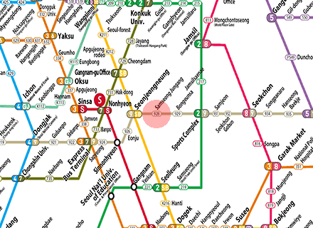 Samseong Jungang station map