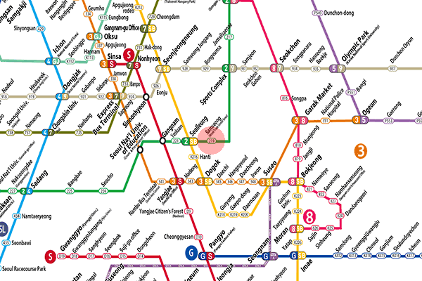 Samseong station map