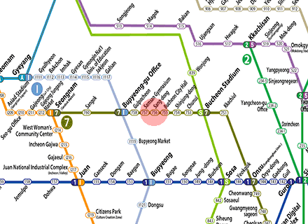 Sang-dong station map