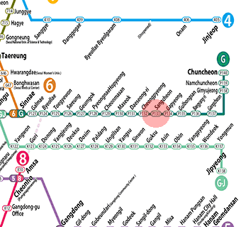 Sangcheon station map