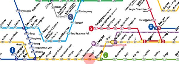 Sanggal station map