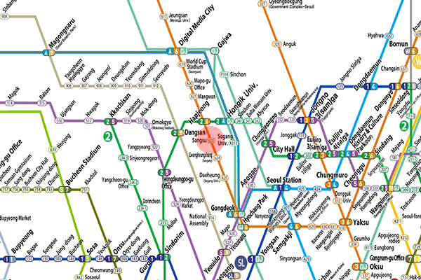 Sangsu station map