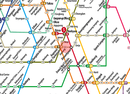 Sapyeong station map