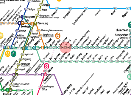 Sareung station map