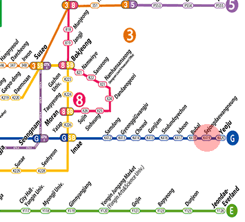 Sejongdaewangneung station map