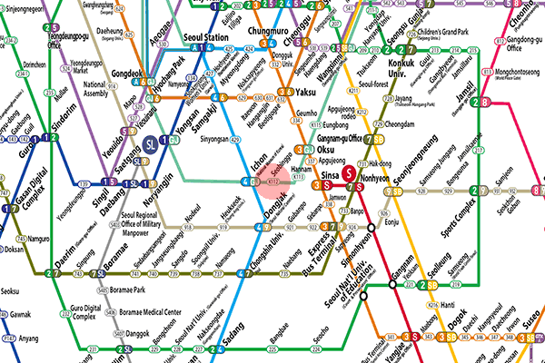 Seobinggo station map