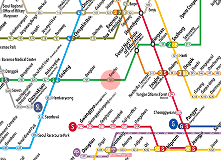 Seocho station map