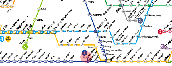 Seodongtan station map