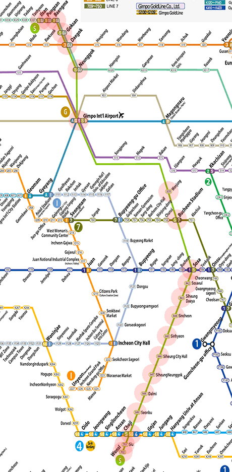 Seoul subway Seohae Line map