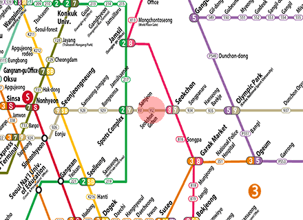 Seokchon Gobun station map