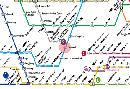 Seonbawi station map