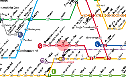 Seongbok station map