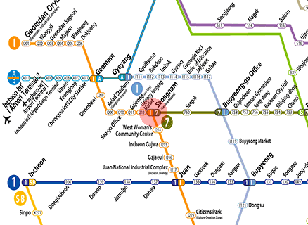 Seongnam station map