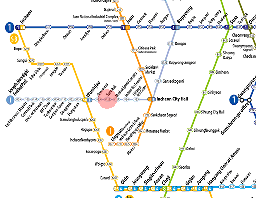 Seonhak station map