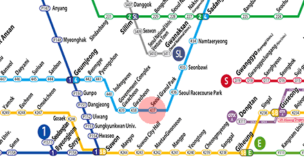 Seoul Grand Park station map