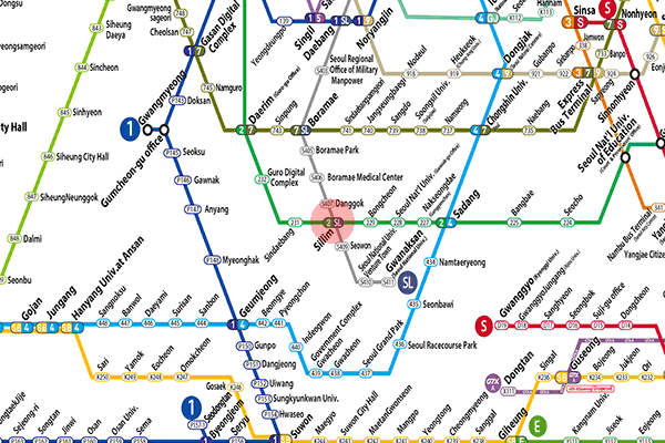 Sillim station map