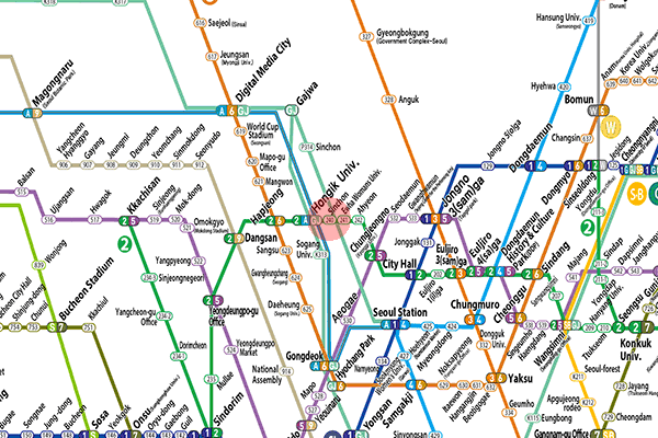 Sinchon station map