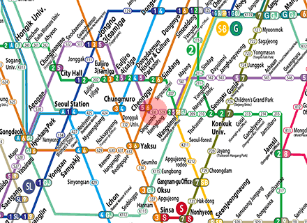 Singeumho station map