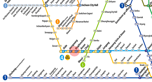Singiloncheon station map