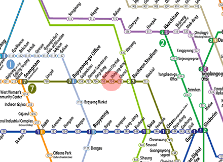 Sinjung-dong station map