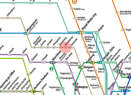 Sinmokdong station map