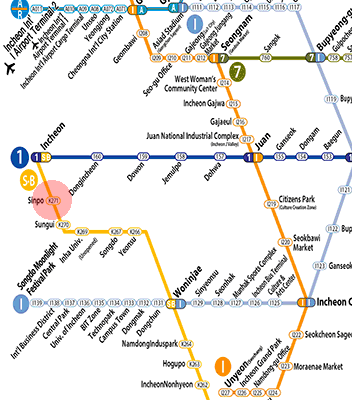 Sinpo station map