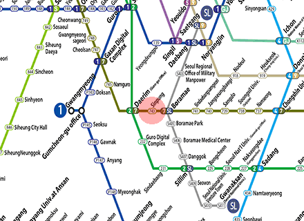 Sinpung station map