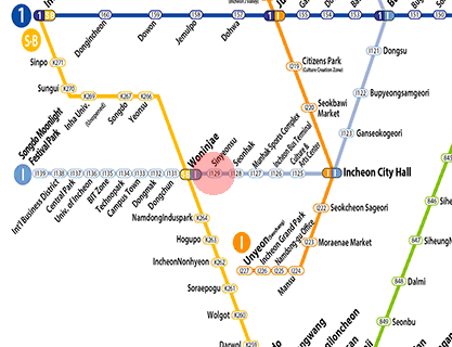 Sinyeonsu station map